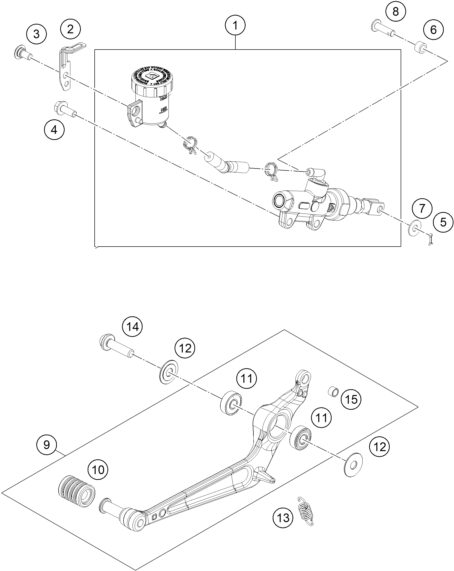 Náhled schématu REAR BRAKE CONTROL