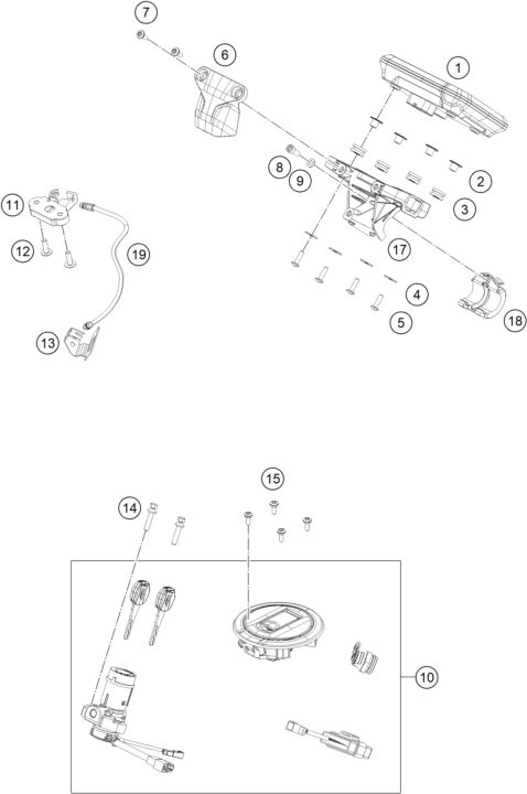 Náhled schématu INSTRUMENTS / LOCK SYSTEM