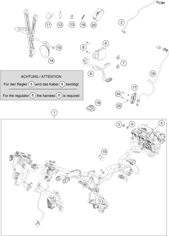 Náhled schématu WIRING HARNESS