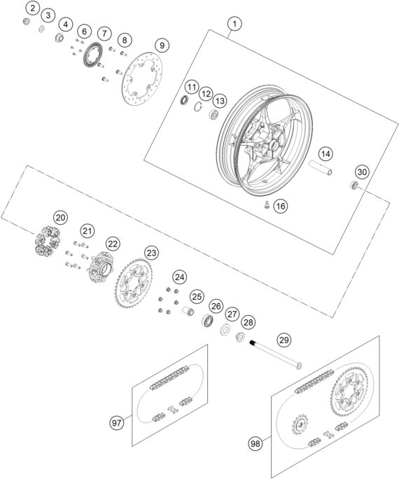 Náhled schématu REAR WHEEL
