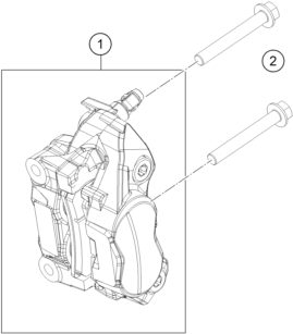 Náhled schématu FRONT BRAKE CALIPER