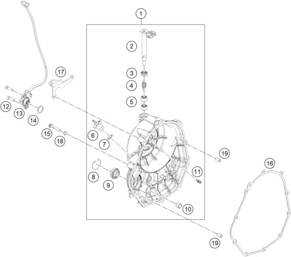 Náhled schématu CLUTCH COVER