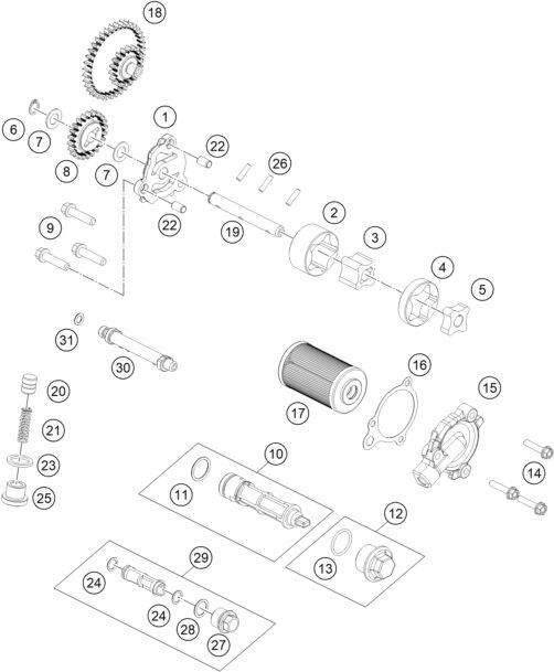 Náhled schématu LUBRICATING SYSTEM