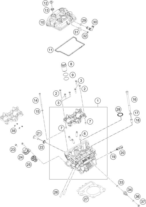 Náhled schématu CYLINDER HEAD