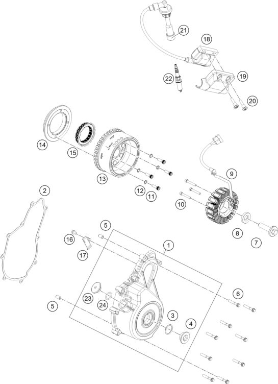 Náhled schématu IGNITION SYSTEM