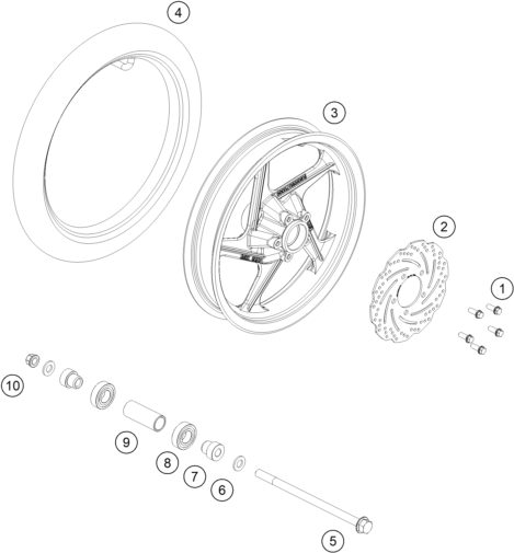 Náhled schématu FRONT WHEEL