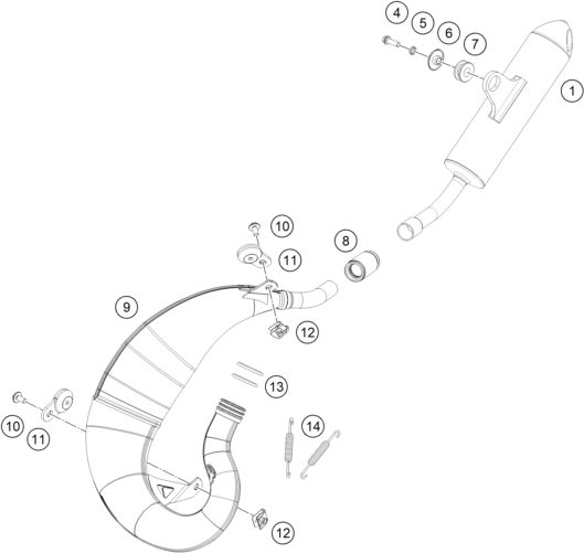 Náhled schématu EXHAUST SYSTEM