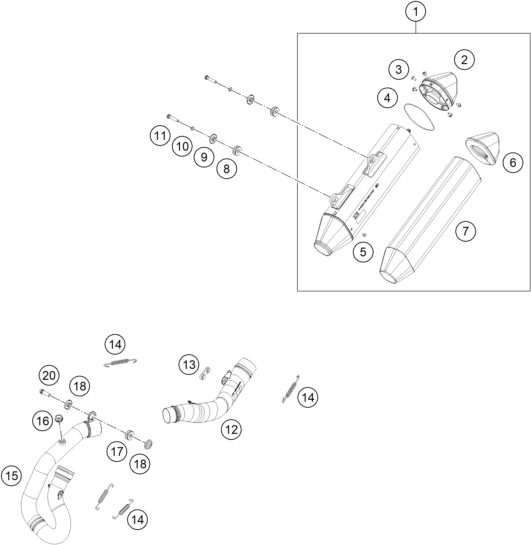 Náhled schématu EXHAUST SYSTEM