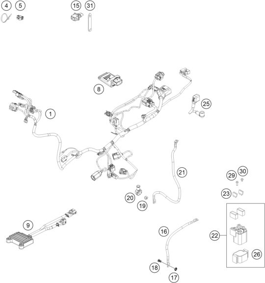 Náhled schématu WIRING HARNESS