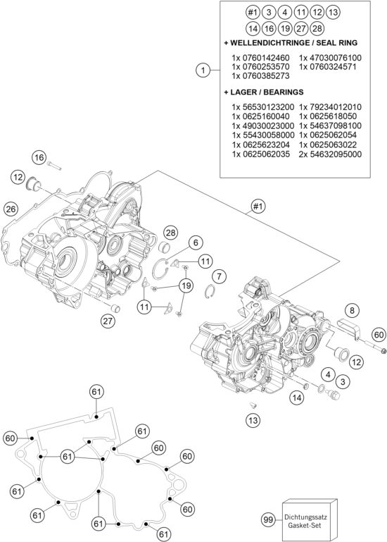 Náhled schématu ENGINE CASE