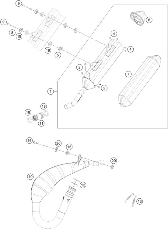 Náhled schématu EXHAUST SYSTEM