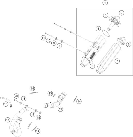Náhled schématu EXHAUST SYSTEM