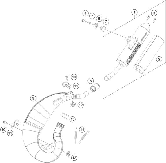 Náhled schématu EXHAUST SYSTEM