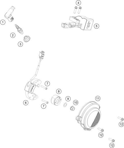 Náhled schématu IGNITION SYSTEM