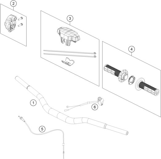 Náhled schématu HANDLEBAR, CONTROLS