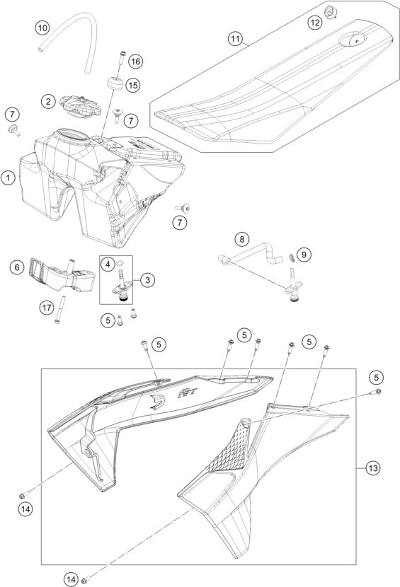 Náhled schématu TANK, SEAT