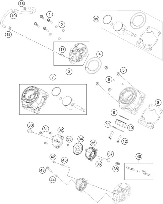 Náhled schématu CYLINDER, CYLINDER HEAD