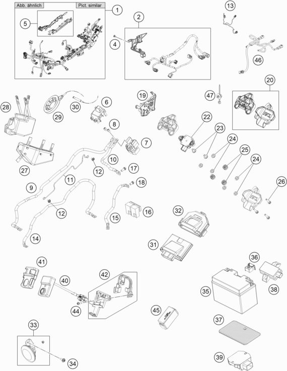 Náhled schématu WIRING HARNESS