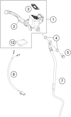 Náhled schématu FRONT BRAKE CONTROL