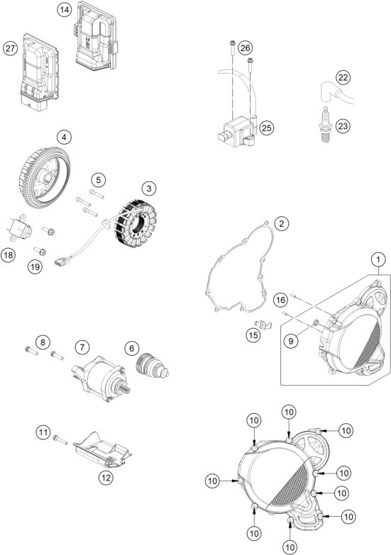 Náhled schématu IGNITION SYSTEM