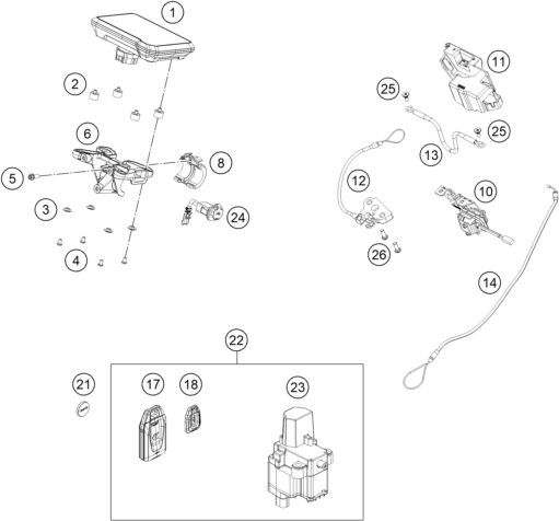 Náhled schématu INSTRUMENTS / LOCK SYSTEM