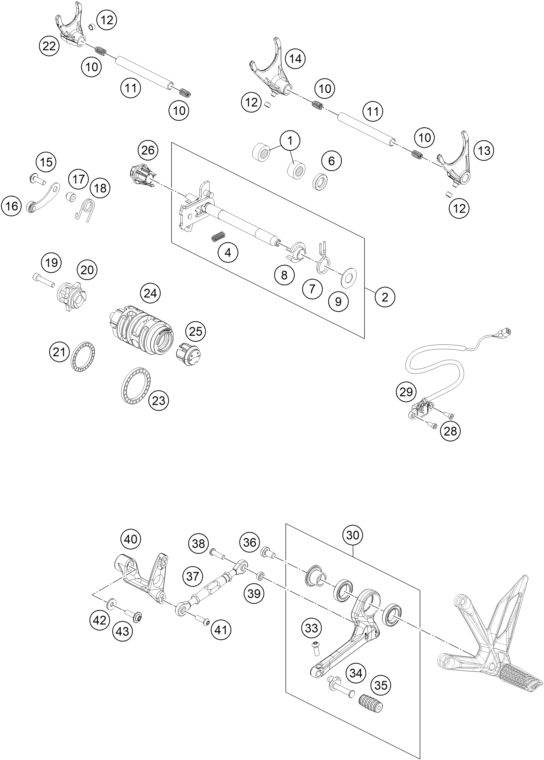 Náhled schématu SHIFTING MECHANISM