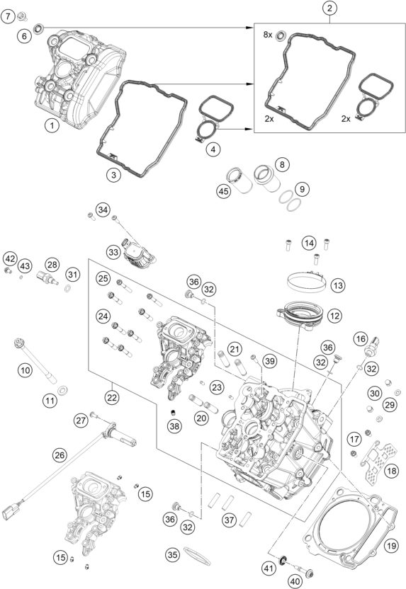 Náhled schématu CYLINDER HEAD FRONT