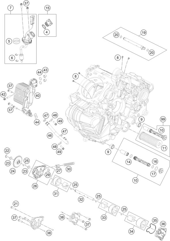 Náhled schématu LUBRICATING SYSTEM