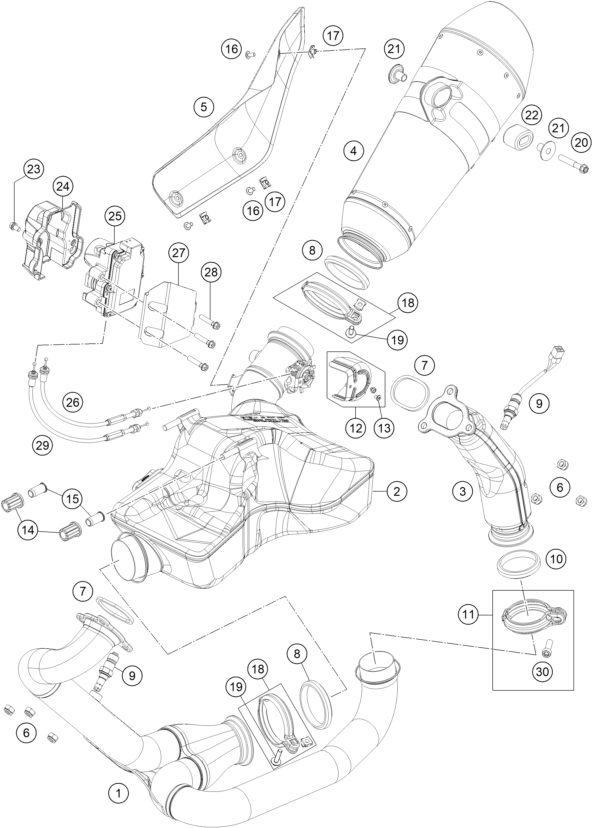 Náhled schématu EXHAUST SYSTEM