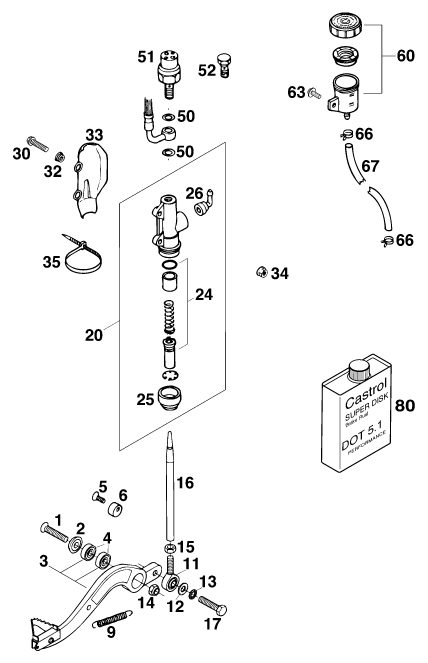 Náhled schématu REAR BRAKE CONTROL