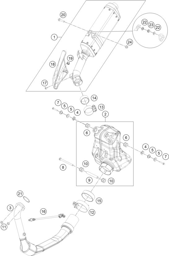 Náhled schématu EXHAUST SYSTEM