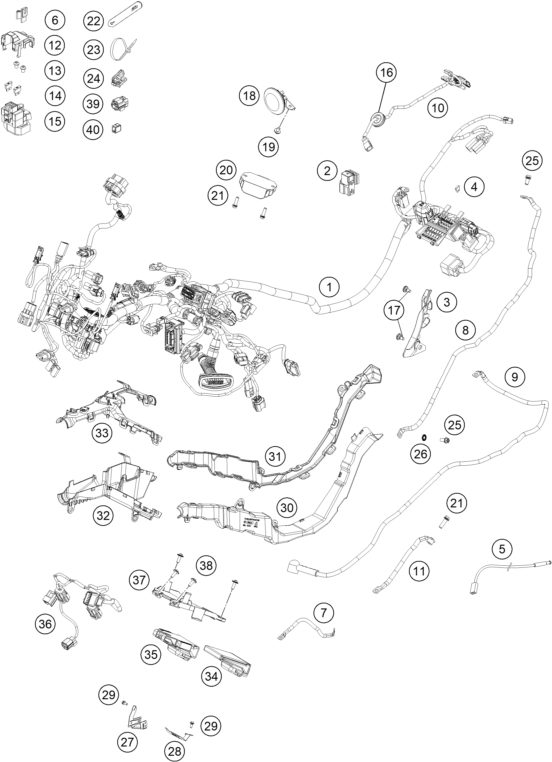 Náhled schématu WIRING HARNESS
