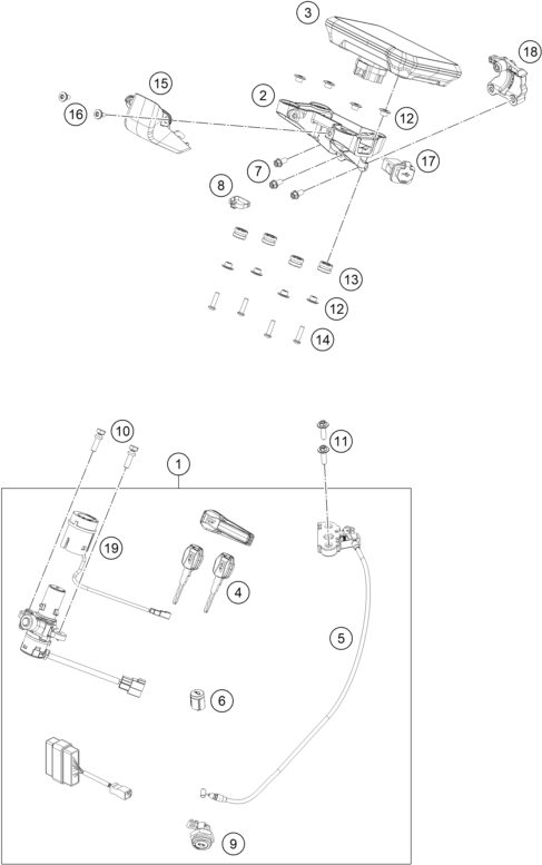 Náhled schématu INSTRUMENTS / LOCK SYSTEM