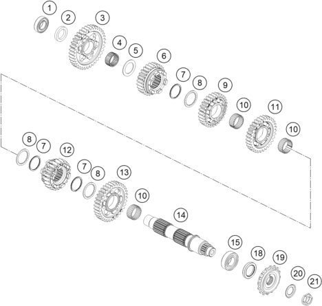 Náhled schématu TRANSMISSION II - COUNTERSHAFT