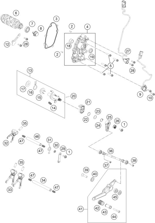 Náhled schématu SHIFTING MECHANISM