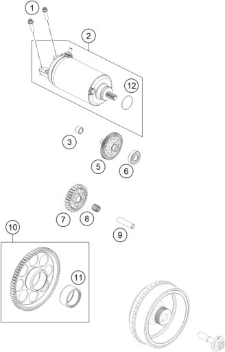 Náhled schématu ELECTRIC STARTER