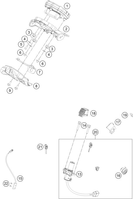 Náhled schématu INSTRUMENTS / LOCK SYSTEM