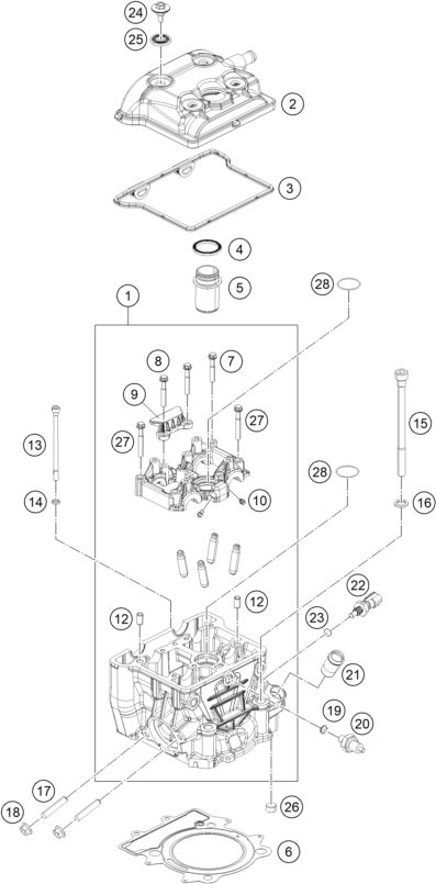 Náhled schématu CYLINDER HEAD