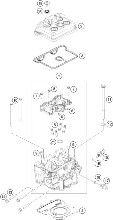 Náhled schématu CYLINDER HEAD