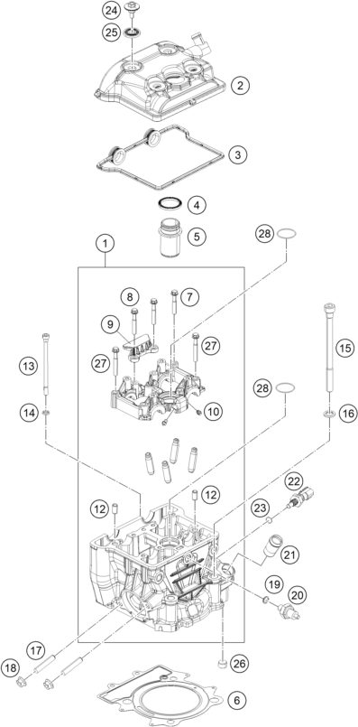 Náhled schématu CYLINDER HEAD