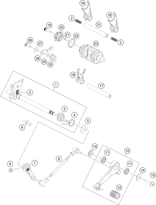 Náhled schématu SHIFTING MECHANISM