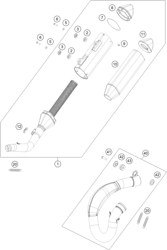 Náhled schématu EXHAUST SYSTEM