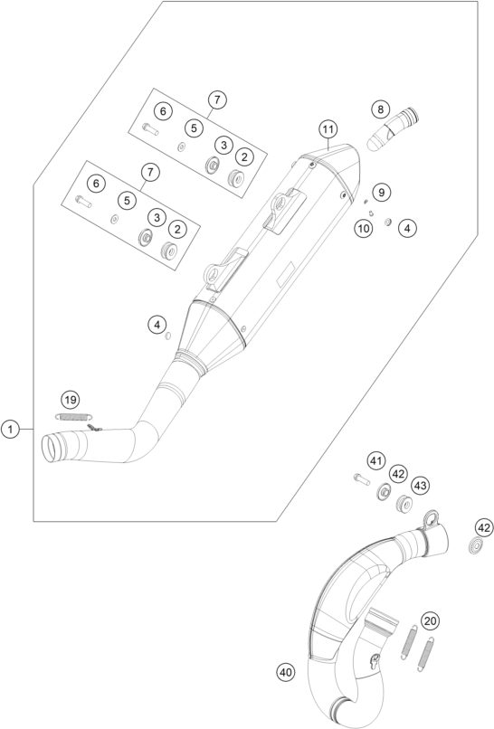 Náhled schématu EXHAUST SYSTEM