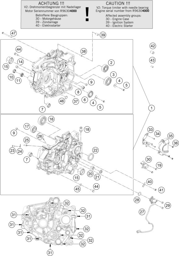 Náhled schématu ENGINE CASE