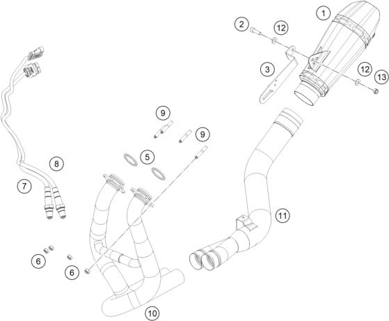 Náhled schématu EXHAUST SYSTEM