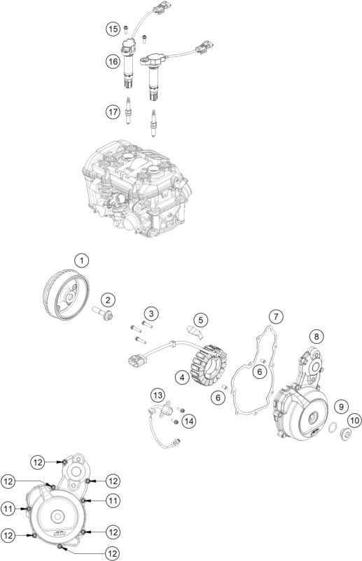 Náhled schématu IGNITION SYSTEM