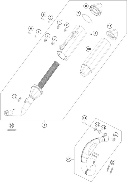 Náhled schématu EXHAUST SYSTEM
