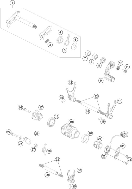 Náhled schématu SHIFTING MECHANISM