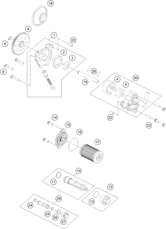 Náhled schématu LUBRICATING SYSTEM