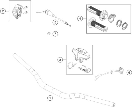 Náhled schématu HANDLEBAR, CONTROLS